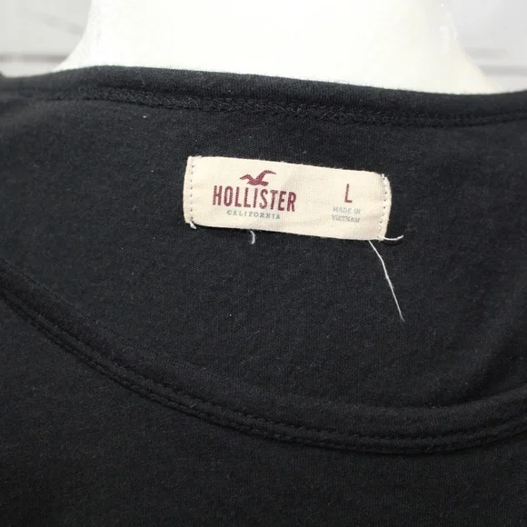 Hollister Black Crop Top Size L - Picture 2 of 6